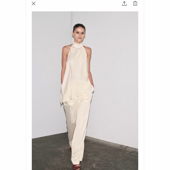 Zara Pants - Zara Cream Halter and pants